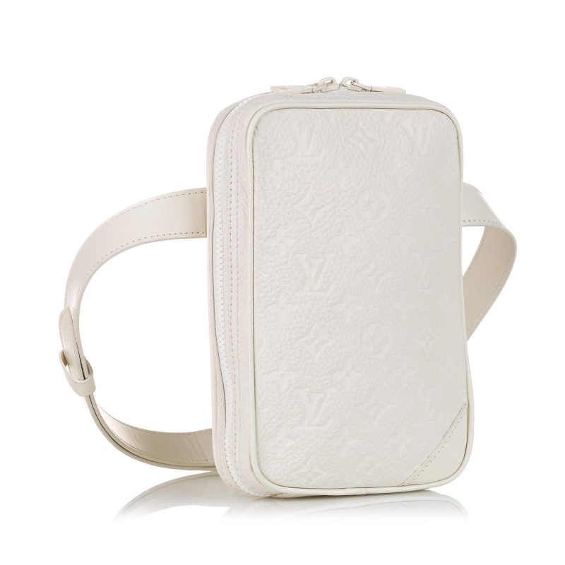 Louis Vuitton Monogram Taurillon Utility Side Belt Bag (SHG-0fvhtN)