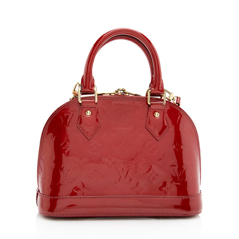 Louis Vuitton Monogram Vernis Alma BB Satchel (SHF-20450) - Image 2