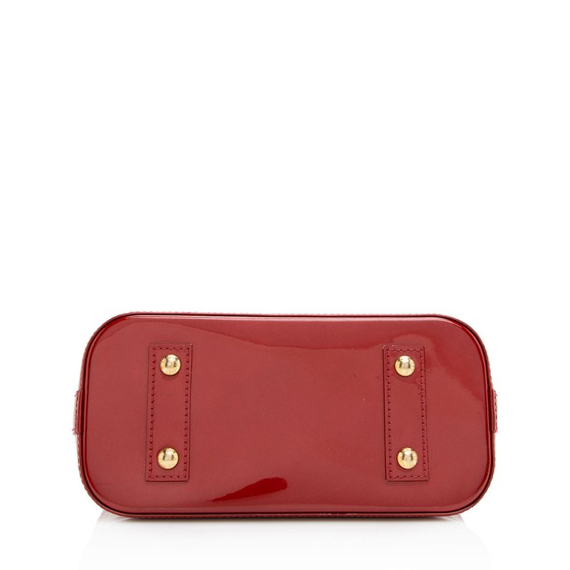 Louis Vuitton Monogram Vernis Alma BB Satchel (SHF-20450) - Image 3