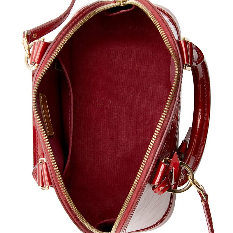 Louis Vuitton Monogram Vernis Alma BB Satchel (SHF-20450) - Image 6