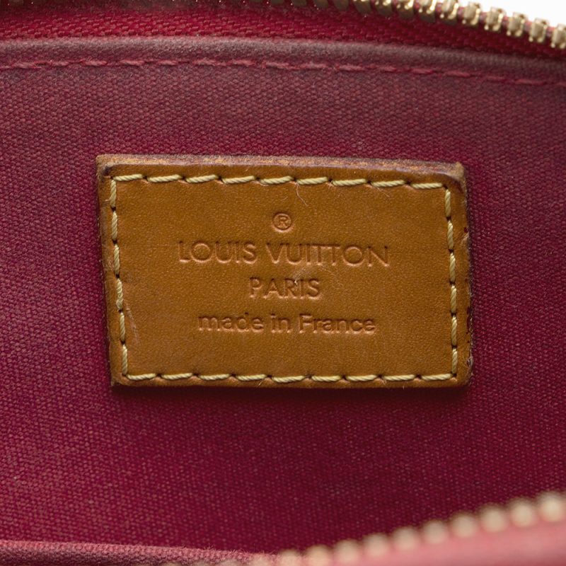 Louis Vuitton Monogram Vernis Alma BB Satchel (SHF-20450) - Image 7