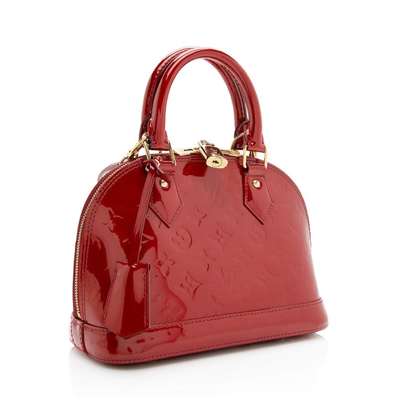 Louis Vuitton Monogram Vernis Alma BB Satchel (SHF-20450)