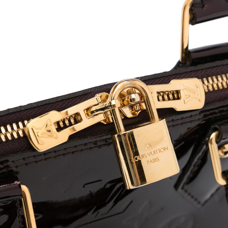 Louis Vuitton Monogram Vernis Alma BB (SHG-PvmuQo) - Image 8