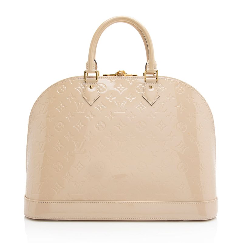 Louis Vuitton Monogram Vernis Alma GM Satchel (SHF-21875) - Image 2