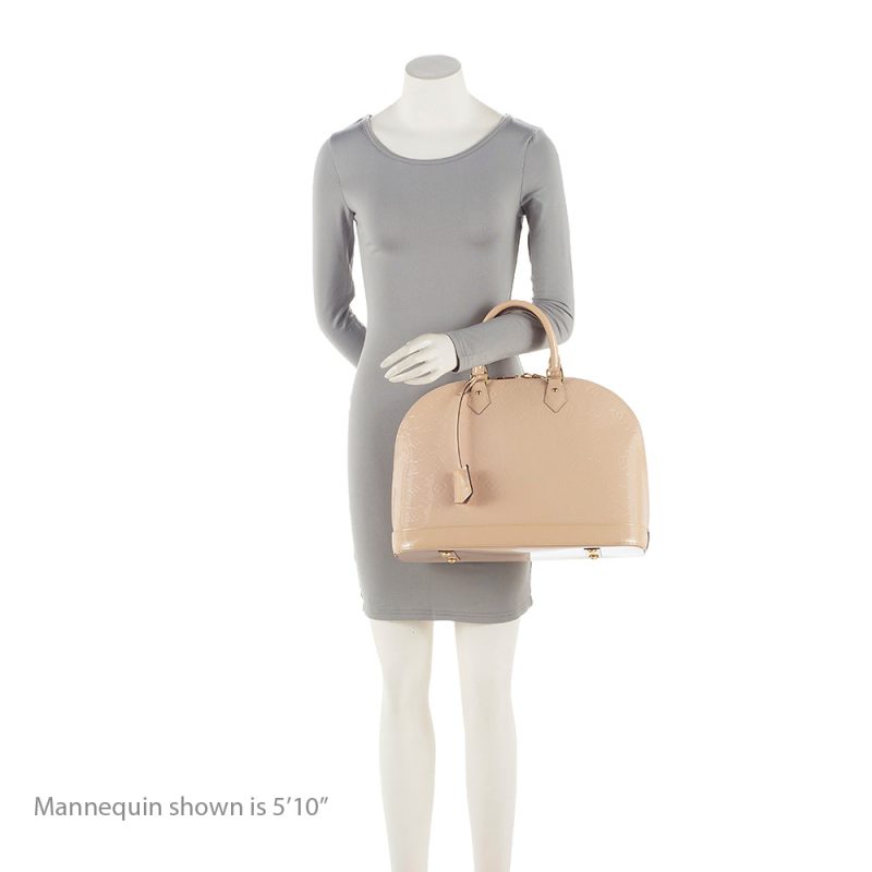 Louis Vuitton Monogram Vernis Alma GM Satchel (SHF-21875) - Image 4