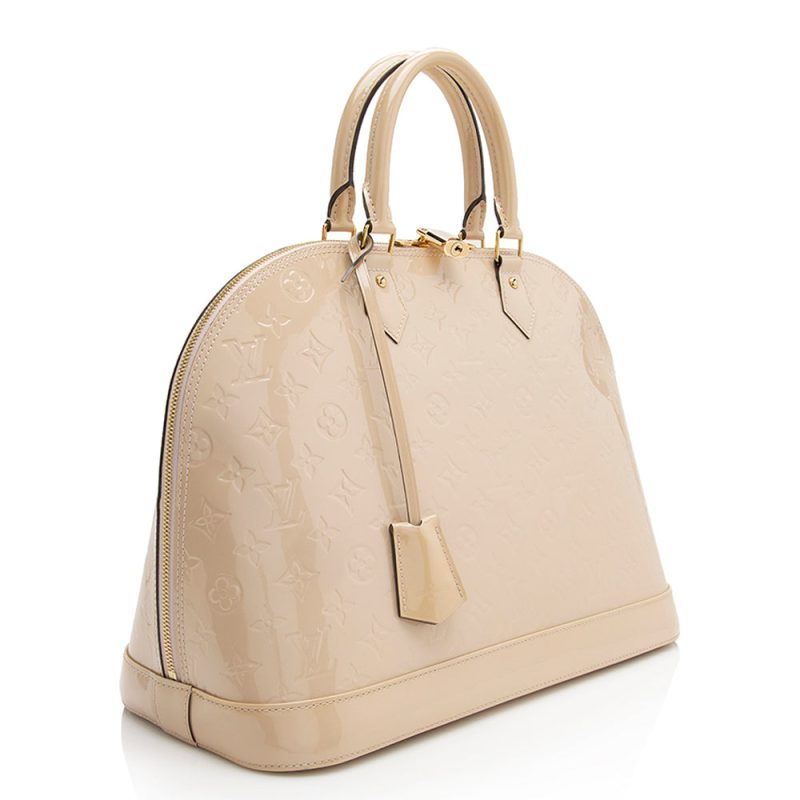 Louis Vuitton Monogram Vernis Alma GM Satchel (SHF-21875)