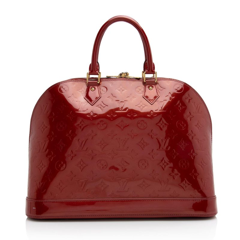 Louis Vuitton Monogram Vernis Alma GM Satchel (SHF-22282) - Image 2