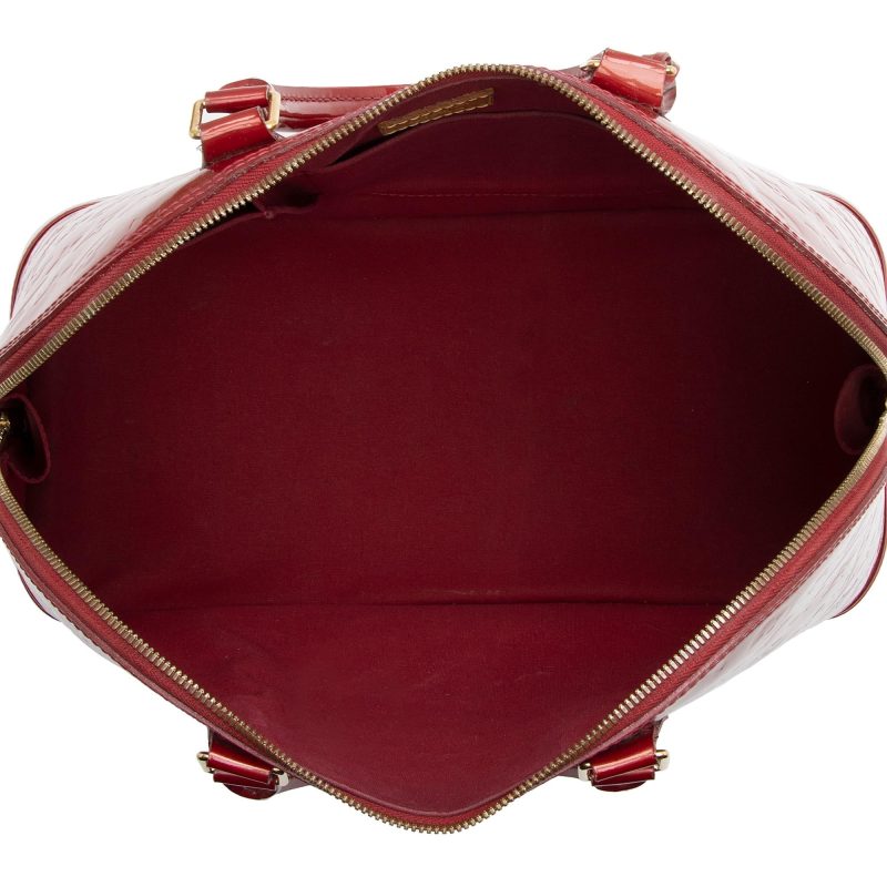 Louis Vuitton Monogram Vernis Alma GM Satchel (SHF-22282) - Image 6