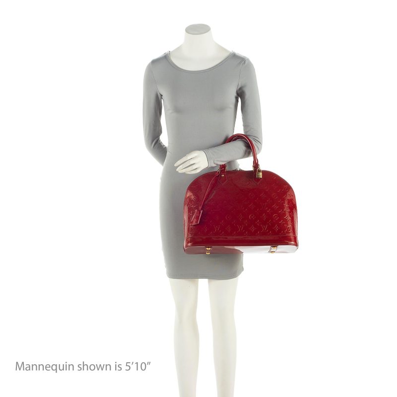 Louis Vuitton Monogram Vernis Alma GM Satchel (SHF-22282) - Image 4