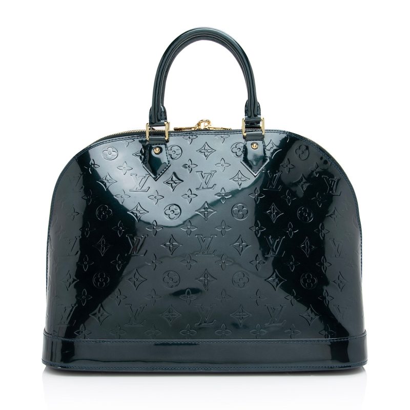 Louis Vuitton Monogram Vernis Alma GM Satchel (SHF-n4uWmK) - Image 2