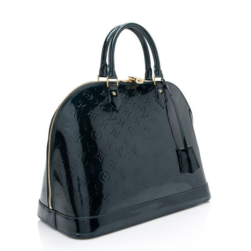 Louis Vuitton Monogram Vernis Alma GM Satchel (SHF-n4uWmK)