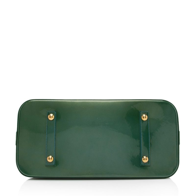 Louis Vuitton Monogram Vernis Alma GM Satchel (SHF-Z4HtXk) - Image 3