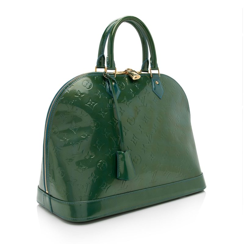 Louis Vuitton Monogram Vernis Alma GM Satchel (SHF-Z4HtXk)