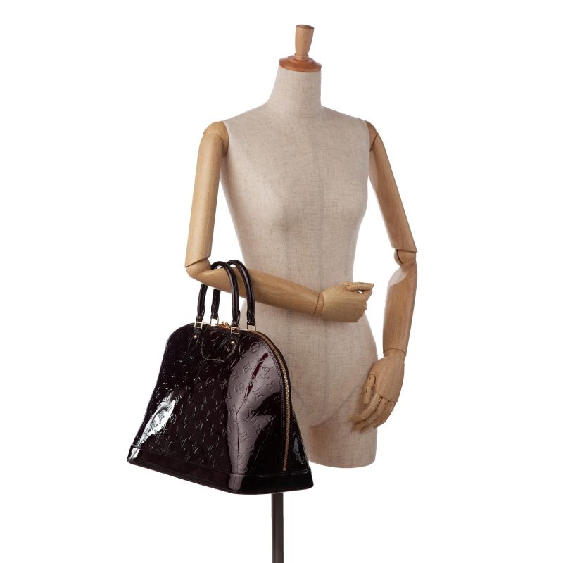 Louis Vuitton Monogram Vernis Alma GM (SHG-EQFJuw) - Image 4