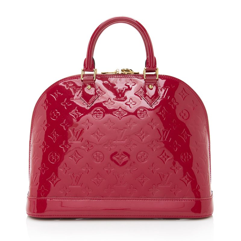 Louis Vuitton Monogram Vernis Alma MM Satchel (SHF-22630) - Image 2
