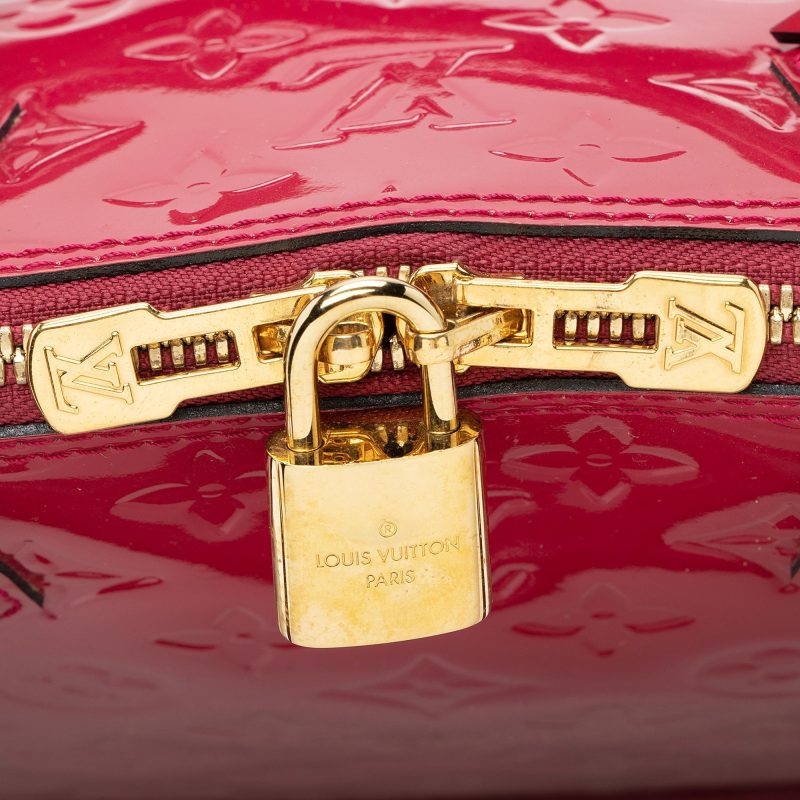 Louis Vuitton Monogram Vernis Alma MM Satchel (SHF-22630) - Image 9