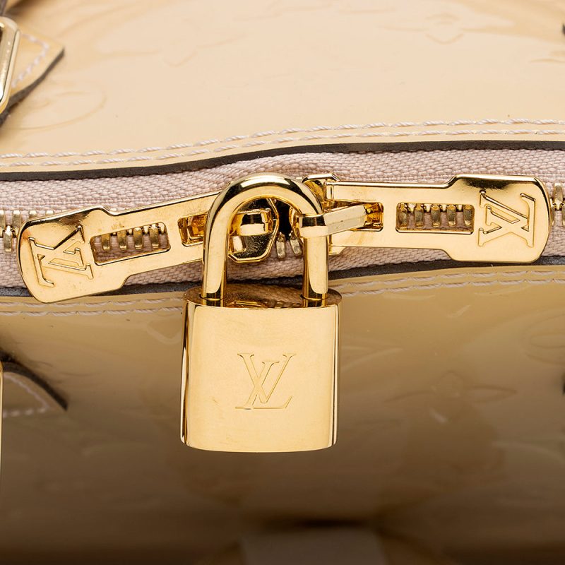 Louis Vuitton Monogram Vernis Alma PM Satchel (SHF-21750) - Image 8