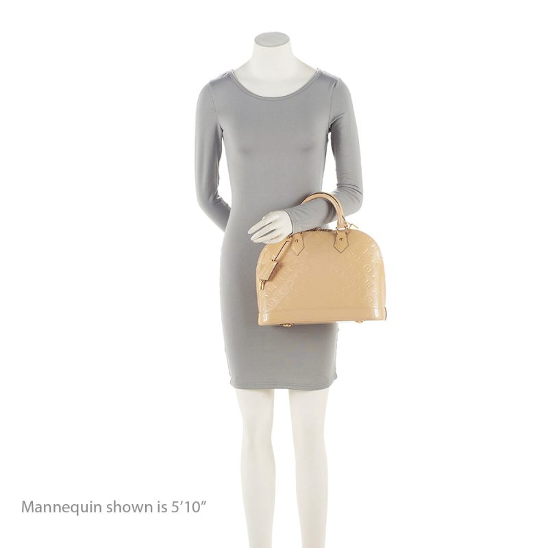 Louis Vuitton Monogram Vernis Alma PM Satchel (SHF-21750) - Image 4