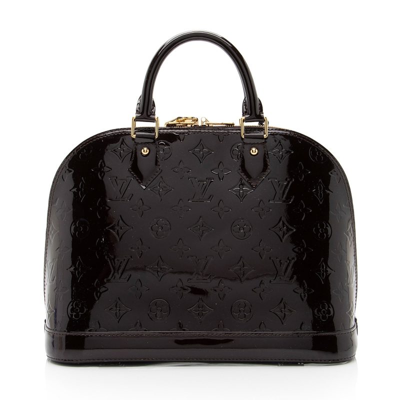 Louis Vuitton Monogram Vernis Alma PM Satchel (SHF-kN8GF6) - Image 2