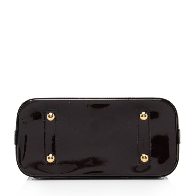 Louis Vuitton Monogram Vernis Alma PM Satchel (SHF-kN8GF6) - Image 3