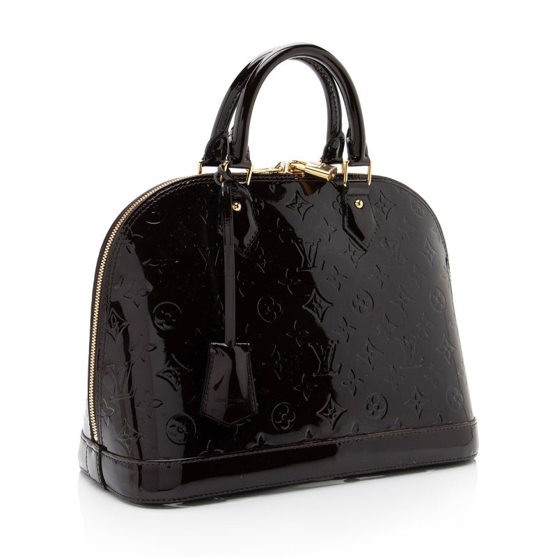 Louis Vuitton Monogram Vernis Alma PM Satchel (SHF-kN8GF6)
