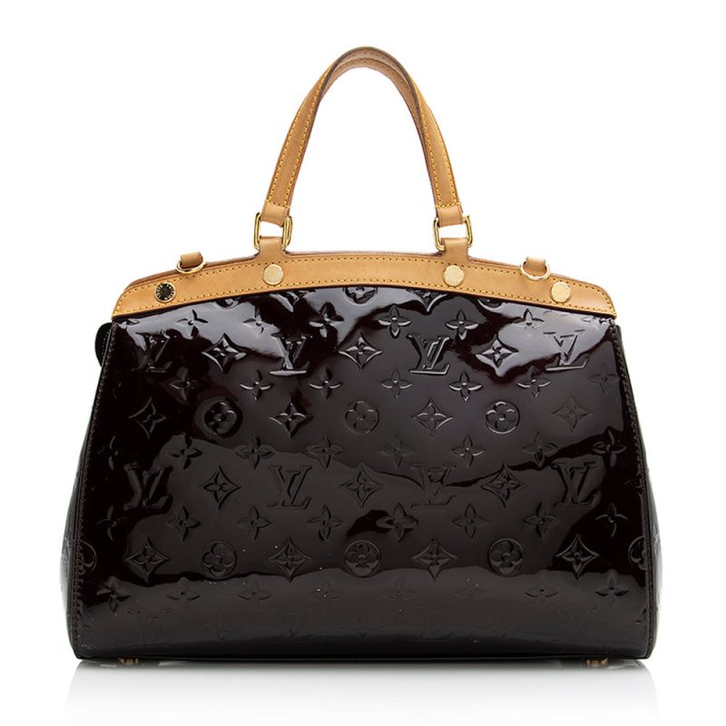 Louis Vuitton Monogram Vernis Brea MM Satchel (SHF-21484) - Image 2