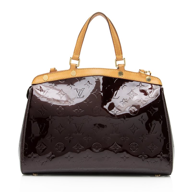 Louis Vuitton Monogram Vernis Brea MM Satchel (SHF-23289) - Image 2