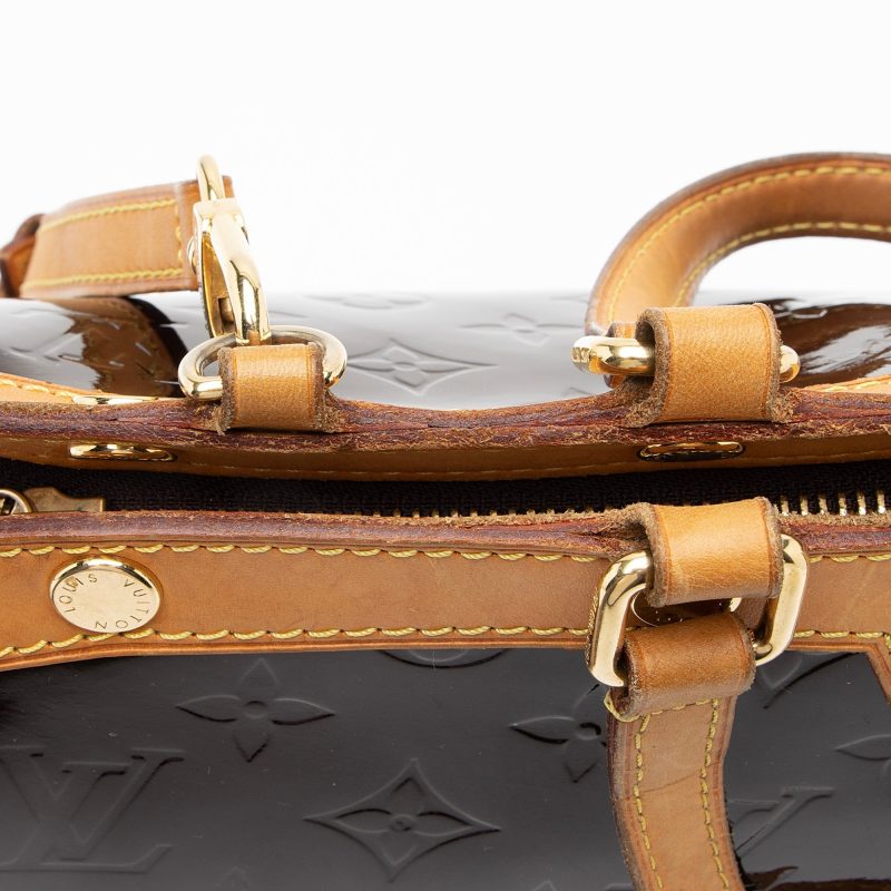 Louis Vuitton Monogram Vernis Brea MM Satchel (SHF-23289) - Image 8