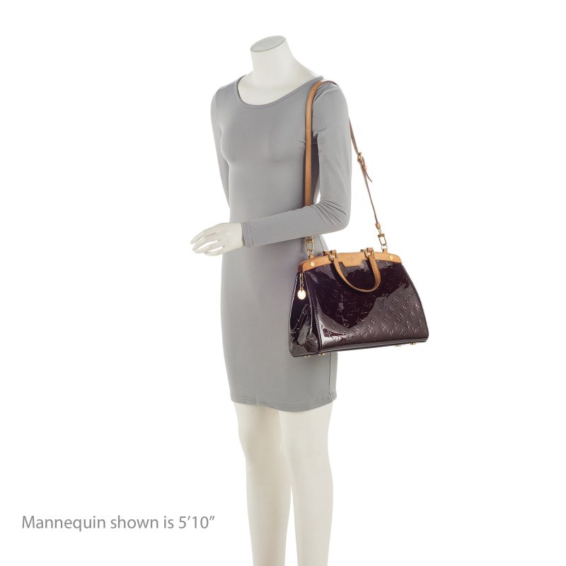 Louis Vuitton Monogram Vernis Brea MM Satchel (SHF-23289) - Image 4