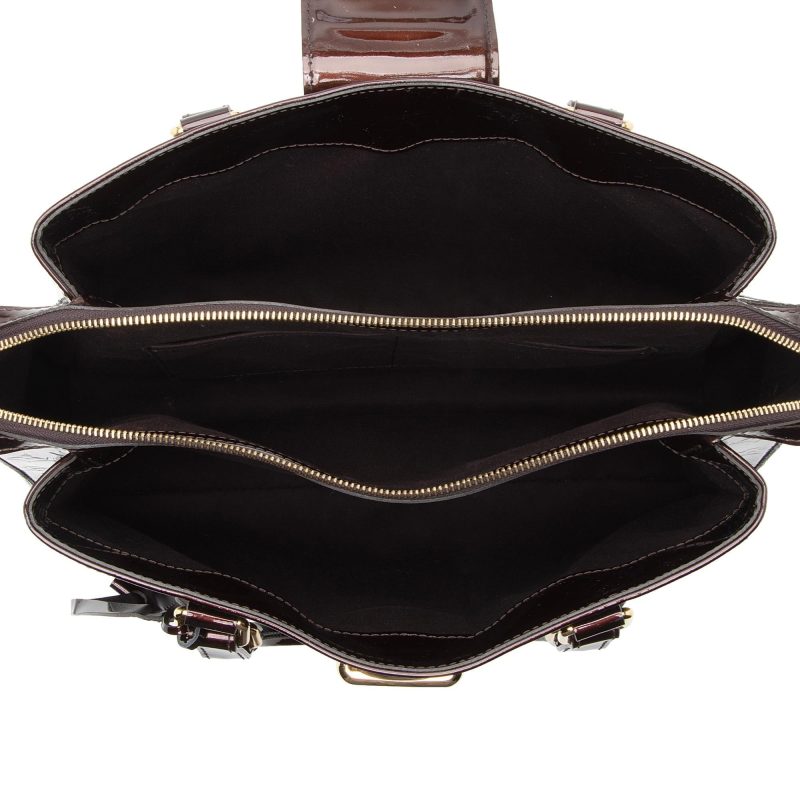 Louis Vuitton Monogram Vernis Melrose Avenue Satchel (SHF-22462) - Image 6