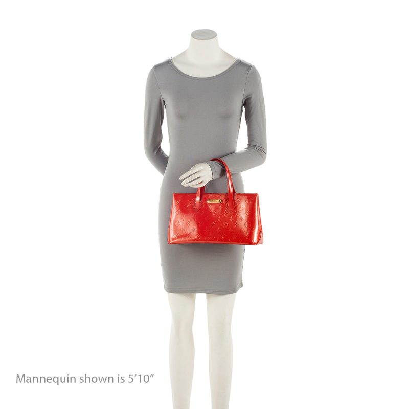 Louis Vuitton Monogram Vernis Wilshire PM Satchel (SHF-21150) - Image 4
