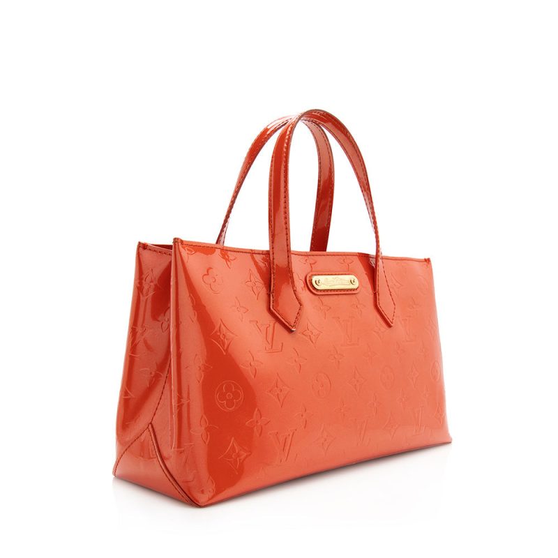 Louis Vuitton Monogram Vernis Wilshire PM Satchel (SHF-21150)