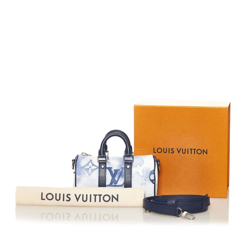 Louis Vuitton Monogram Watercolor Keepall XS (SHG-35308) - Image 10