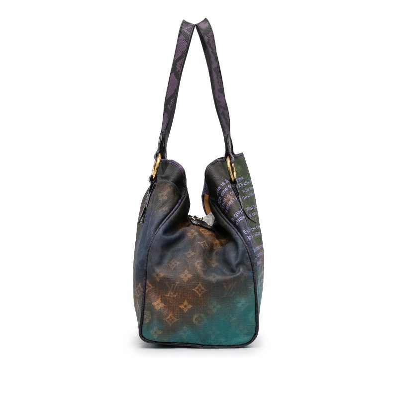 Louis Vuitton Richard Prince Monogram Heartbreak Jokes Tote (SHG-awmcjt) - Image 3