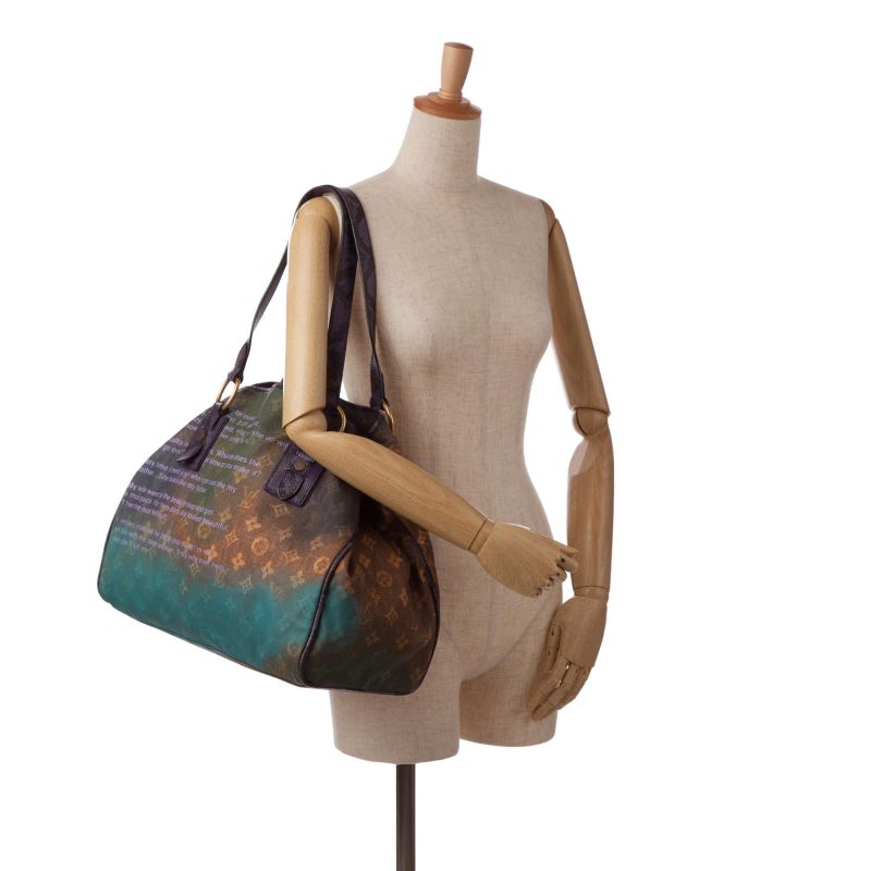 Louis Vuitton Richard Prince Monogram Heartbreak Jokes Tote (SHG-awmcjt) - Image 4