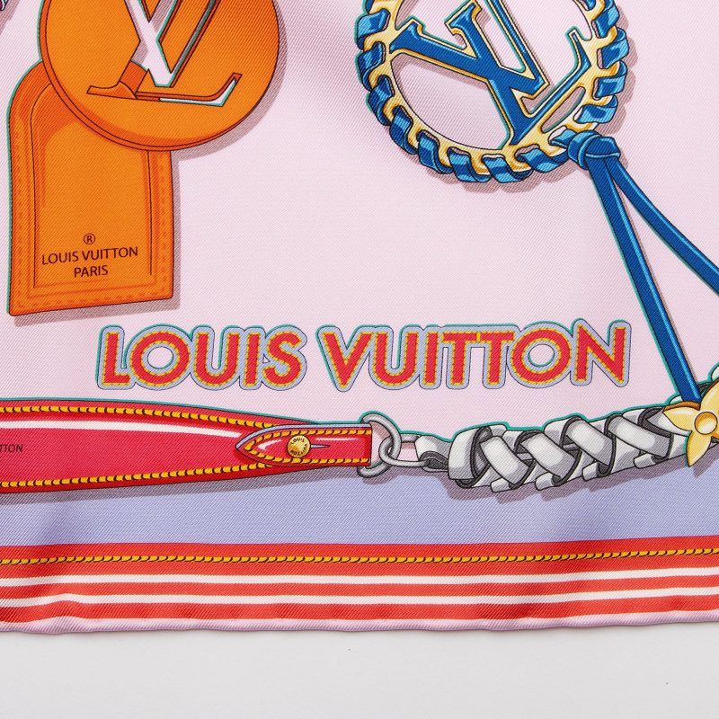 Louis Vuitton Silk Mix and Straps 90cm Scarf (SHF-ZPf0K7) - Image 3