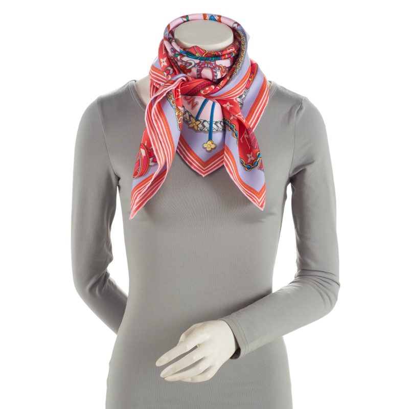 Louis Vuitton Silk Mix and Straps 90cm Scarf (SHF-ZPf0K7) - Image 2