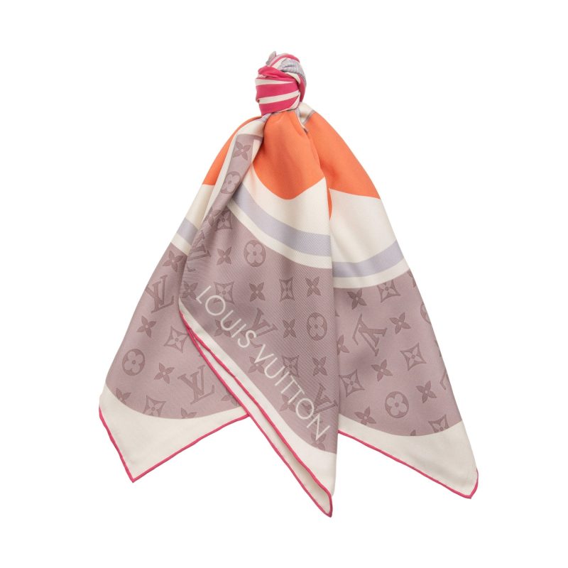 Louis Vuitton Silk Monogram Flowers 70cm Scarf (SHF-p4VJLX)