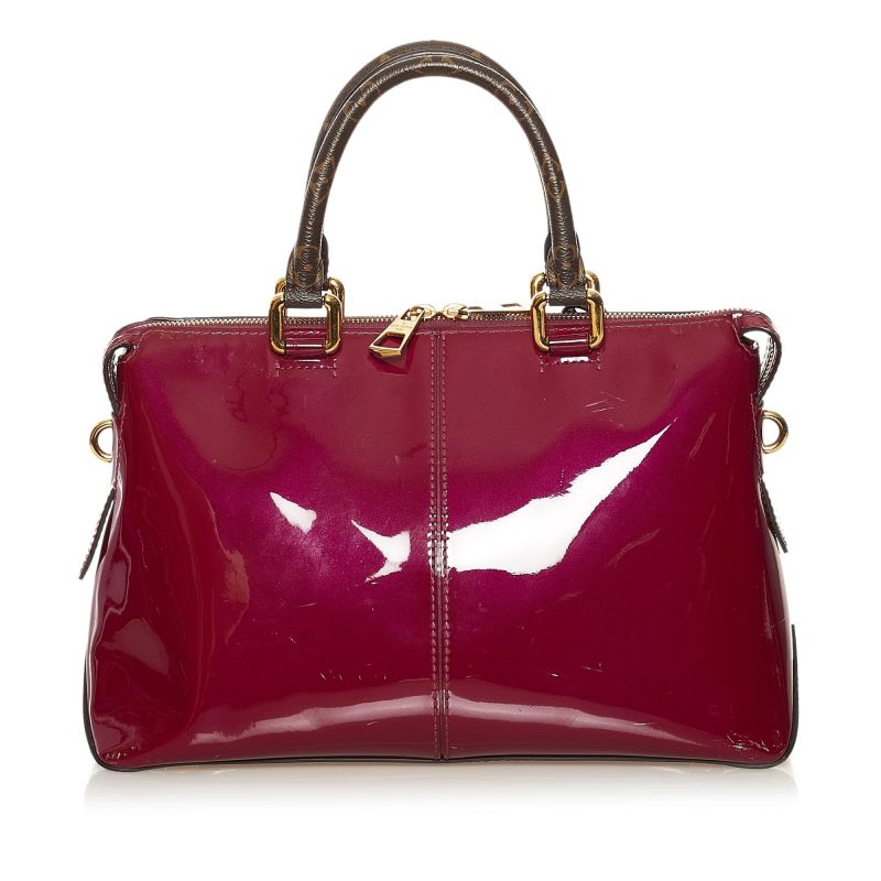 Louis Vuitton Vernis Miroir Satchel (SHG-7HC1Rh) - Image 2