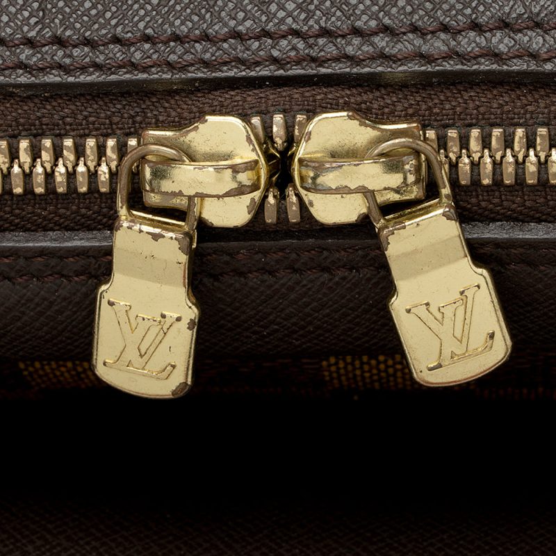 Louis Vuitton Vintage Damier Ebene Canvas Triana Satchel (SHF-21939) - Image 8
