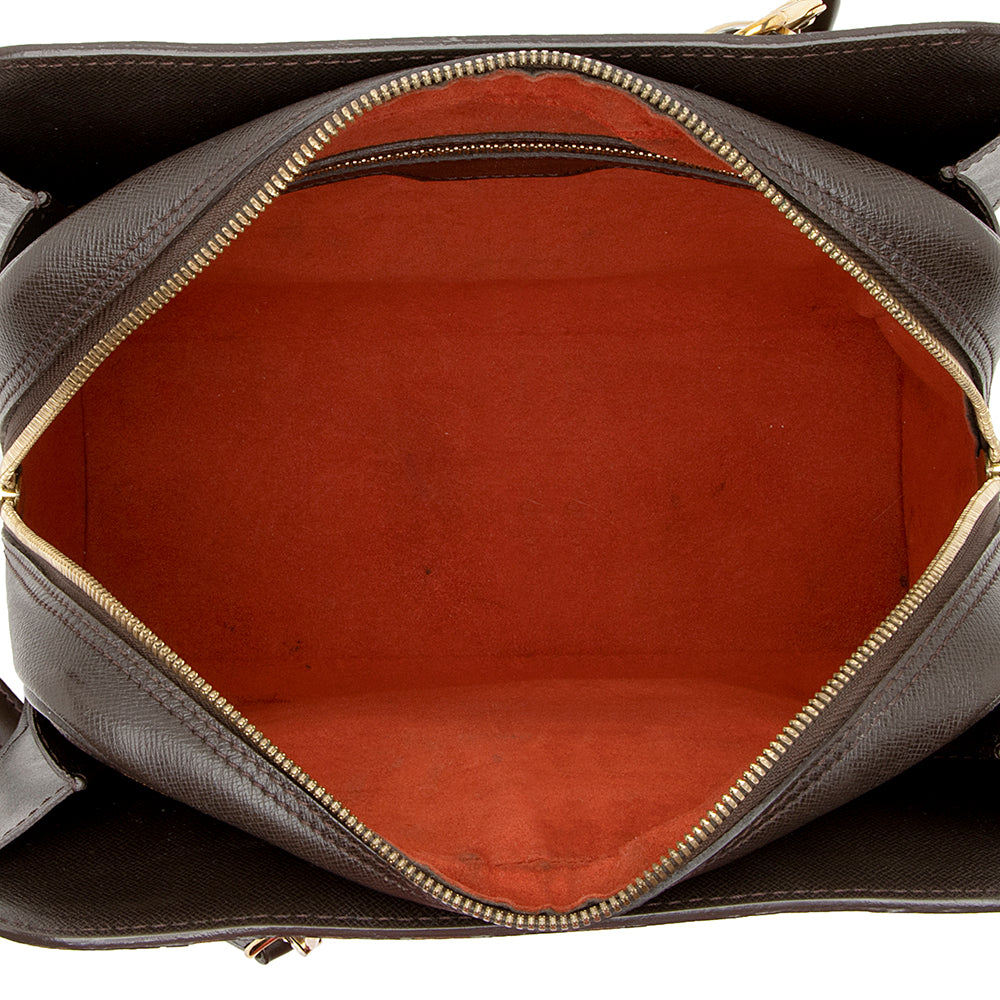 Louis Vuitton Vintage Damier Ebene Canvas Triana Satchel (SHF-21939) - Image 6