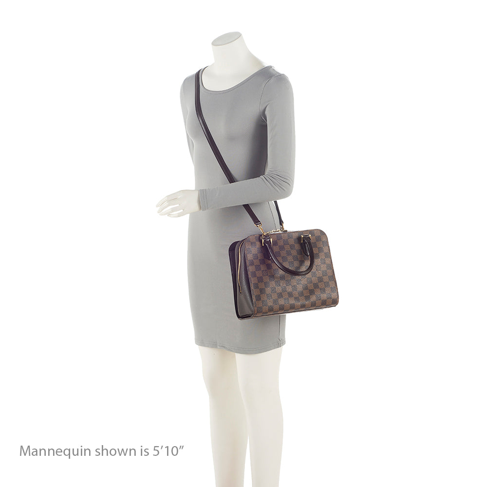 Louis Vuitton Vintage Damier Ebene Canvas Triana Satchel (SHF-21939) - Image 4