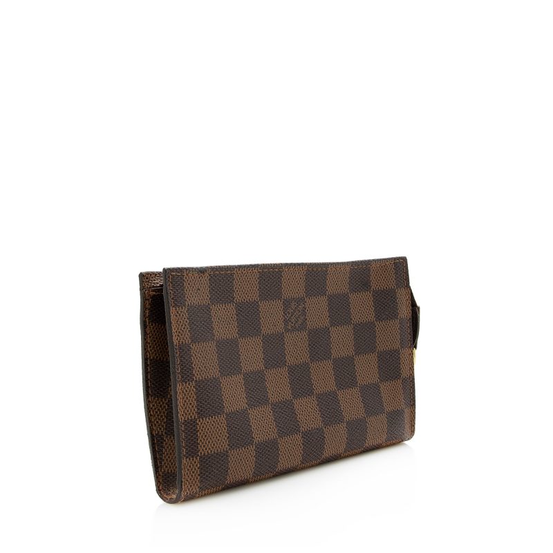 Louis Vuitton Vintage Damier Ebene Marais Bucket Pouch (SHF-22818)