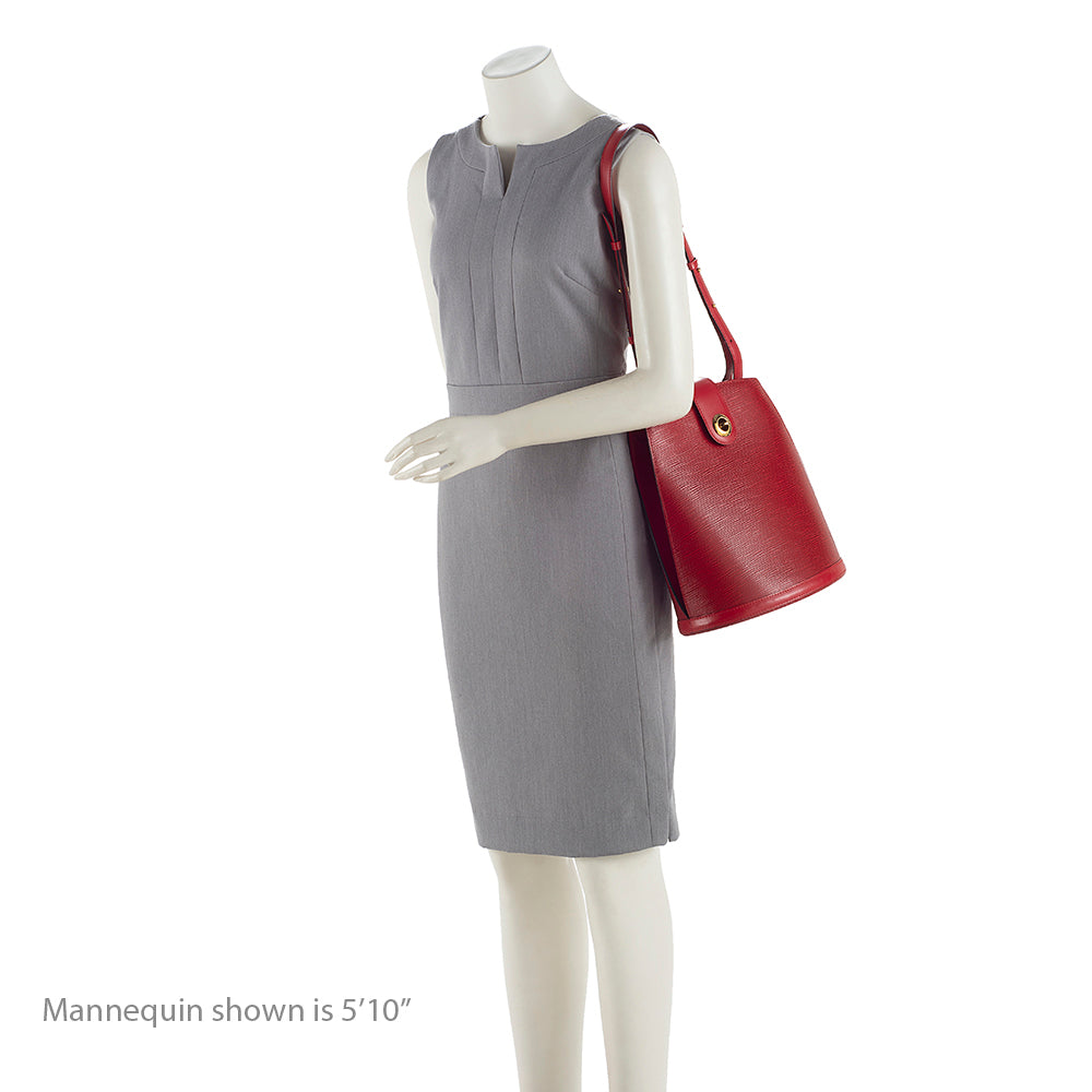 Louis Vuitton Vintage Epi Leather Cluny Shoulder Bag (SHF-19545) - Image 4