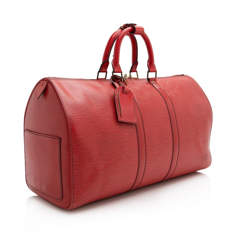 Louis Vuitton Vintage Epi Leather Keepall 45 Duffle Bag (SHF-22789)