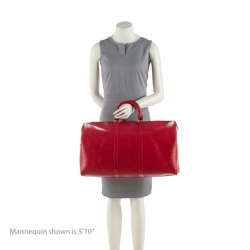 Louis Vuitton Vintage Epi Leather Keepall 50 Duffel Bag (SHF-19332) - Image 4
