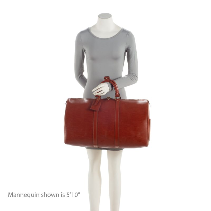 Louis Vuitton Vintage Epi Leather Keepall 50 Duffle Bag (SHF-QjiRs7) - Image 4