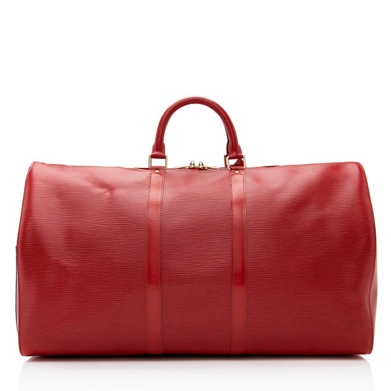 Louis Vuitton Vintage Epi Leather Keepall 55 Duffel Bag (SHF-21452) - Image 2