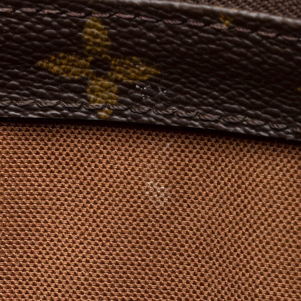 Louis Vuitton Vintage Monogram Canvas Cabas Mezzo Tote (SHF-21400) - Image 9