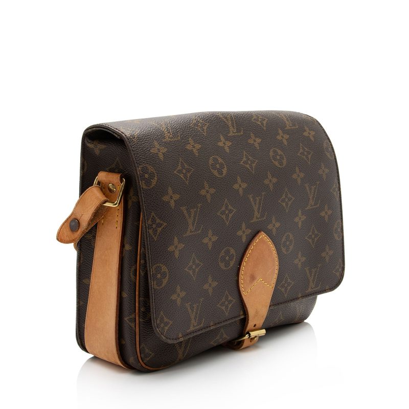 Louis Vuitton Vintage Monogram Canvas Cartouchiere GM Shoulder Bag (SHF-yJImEg)